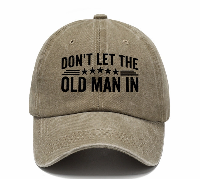 Wholesale Washed Cotton Printed Distressed Vintage Soft Top Baseball Cap