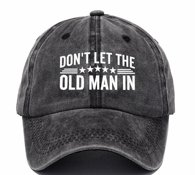Wholesale Washed Cotton Printed Distressed Vintage Soft Top Baseball Cap
