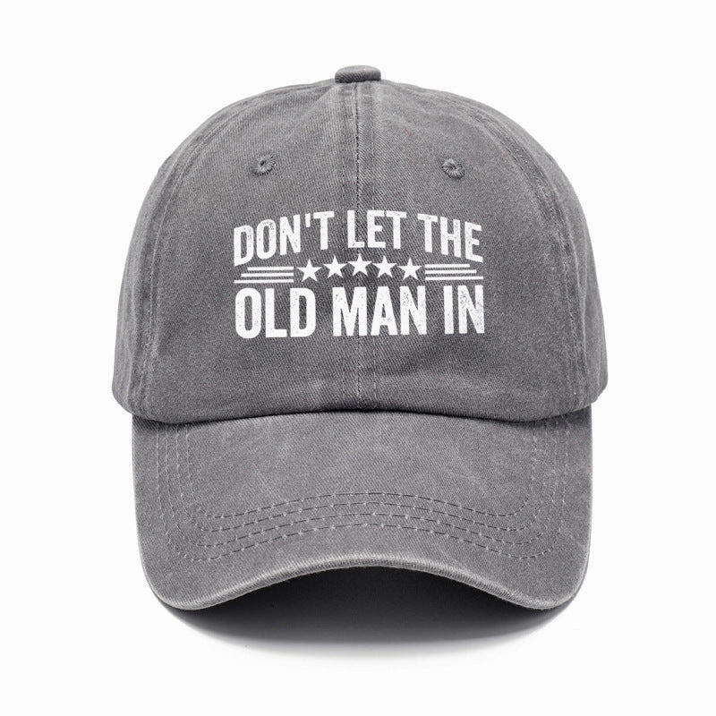 Wholesale Washed Cotton Printed Distressed Vintage Soft Top Baseball Cap