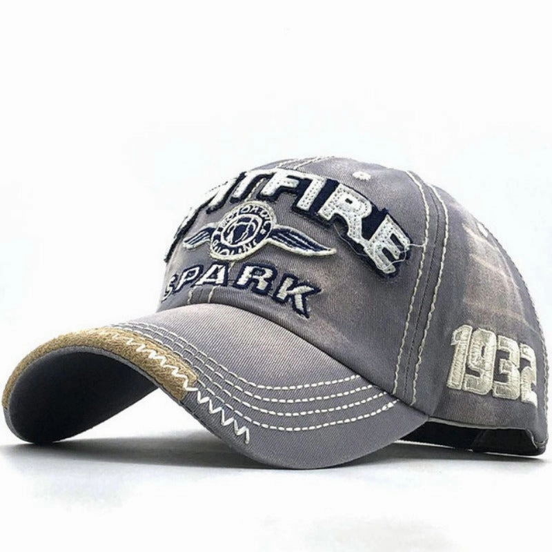 Wholesale Washed Cotton Soft Top Letter Embroidery Distressed Sun Hat