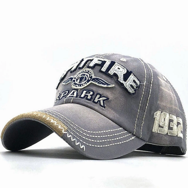 Wholesale Washed Cotton Soft Top Letter Embroidery Distressed Sun Hat
