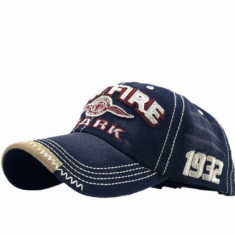 Wholesale Washed Cotton Soft Top Letter Embroidery Distressed Sun Hat