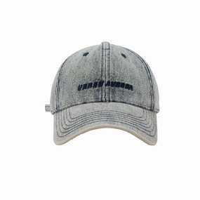 Wholesale washed denim peaked cap embroidered letters sun protection casual baseball cap