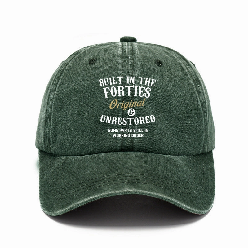 Wholesale Washed Denim Vintage Soft Top Distressed Baseball Cap