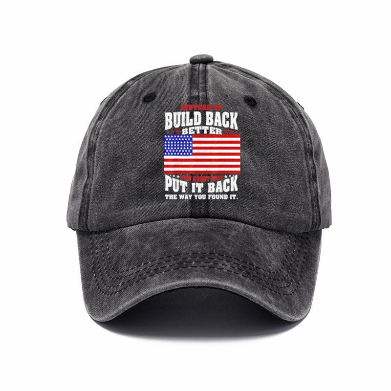 Wholesale Washed Denim Vintage Soft Top Distressed Baseball Cap