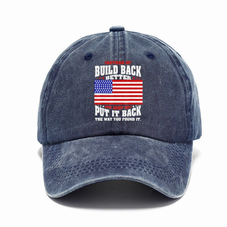 Wholesale Washed Denim Vintage Soft Top Distressed Baseball Cap