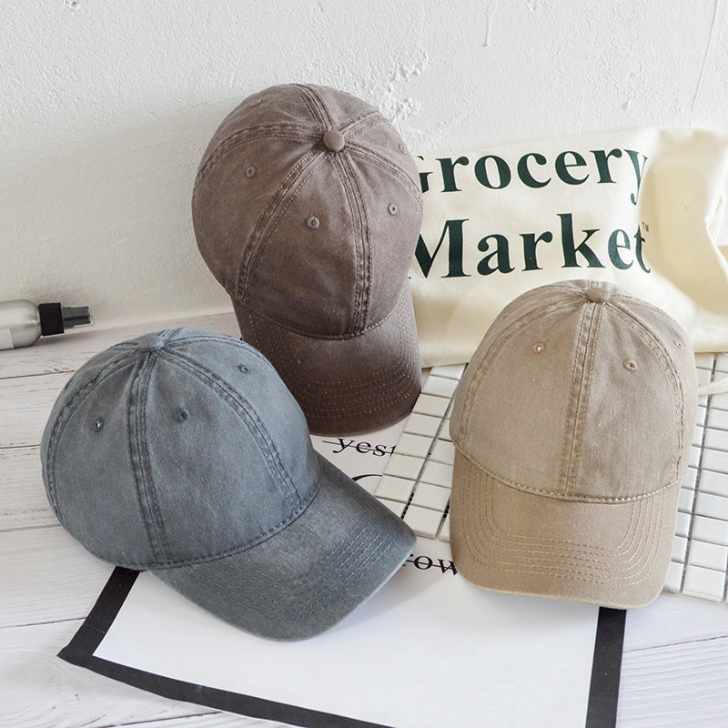 Wholesale Washed Distressed Denim Baseball Cap