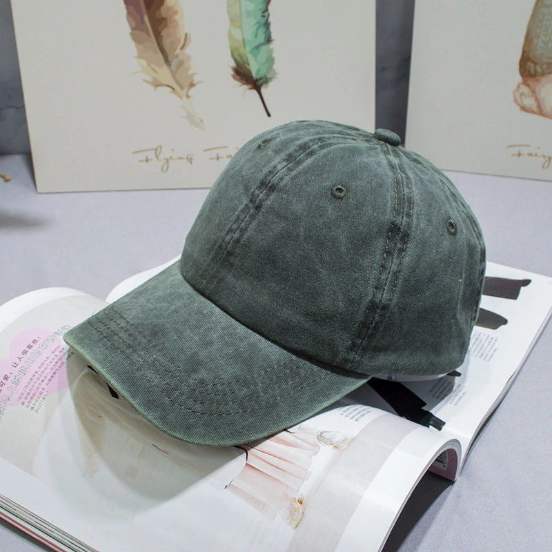 Wholesale Washed Distressed Denim Baseball Cap