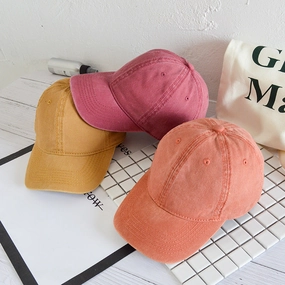 Wholesale Washed Distressed Denim Baseball Cap