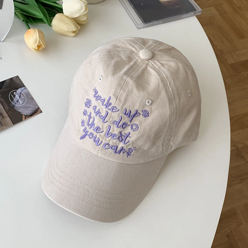 Wholesale Washed Letter Embroidery Vintage Distressed Baseball Cap