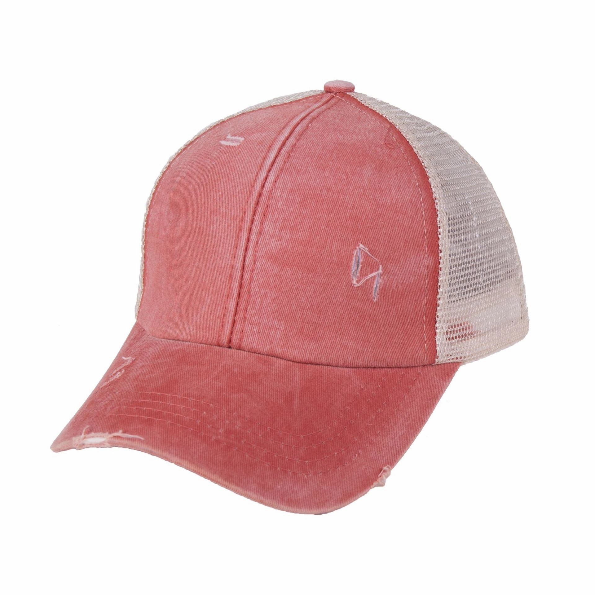 Wholesale Washed Ponytail Baseball Cap