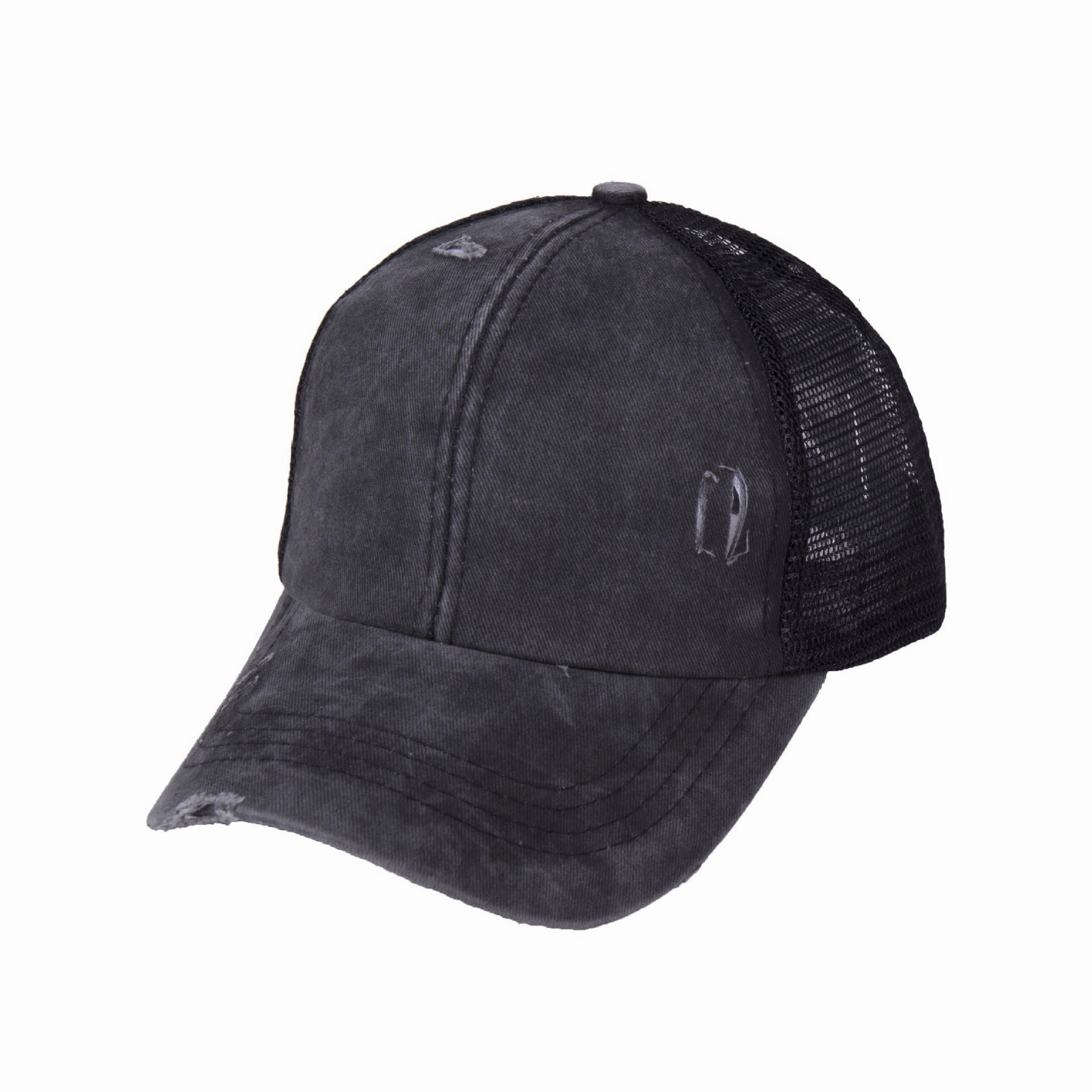 Wholesale Washed Ponytail Baseball Cap