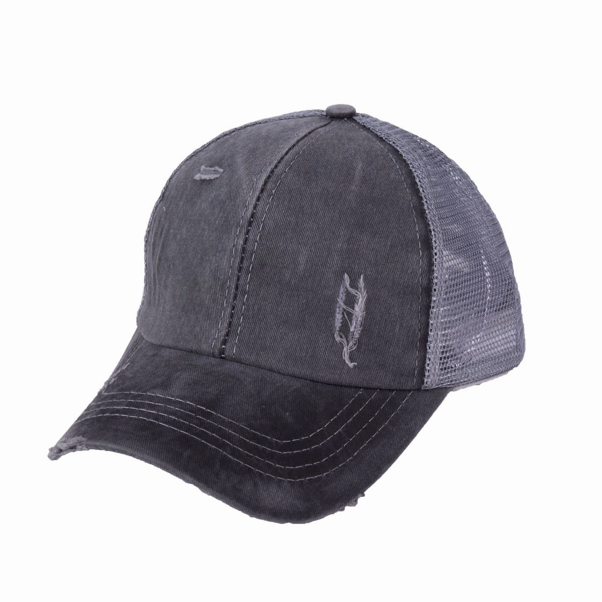 Wholesale Washed Ponytail Baseball Cap