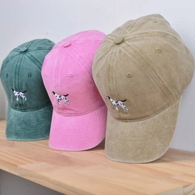 Wholesale Washed Solid Color Puppy Retro Distressed Baseball Cap