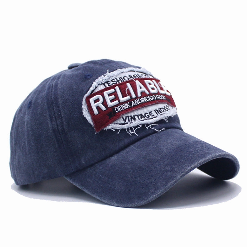 Wholesale Washed Vintage Niche Embroidered Letter Baseball Cap