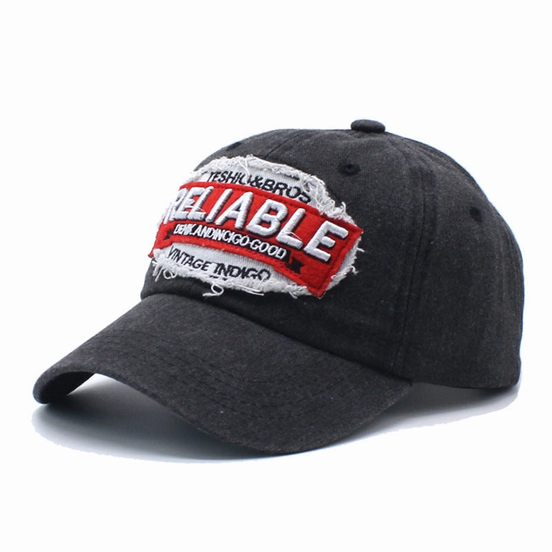 Wholesale Washed Vintage Niche Embroidered Letter Baseball Cap