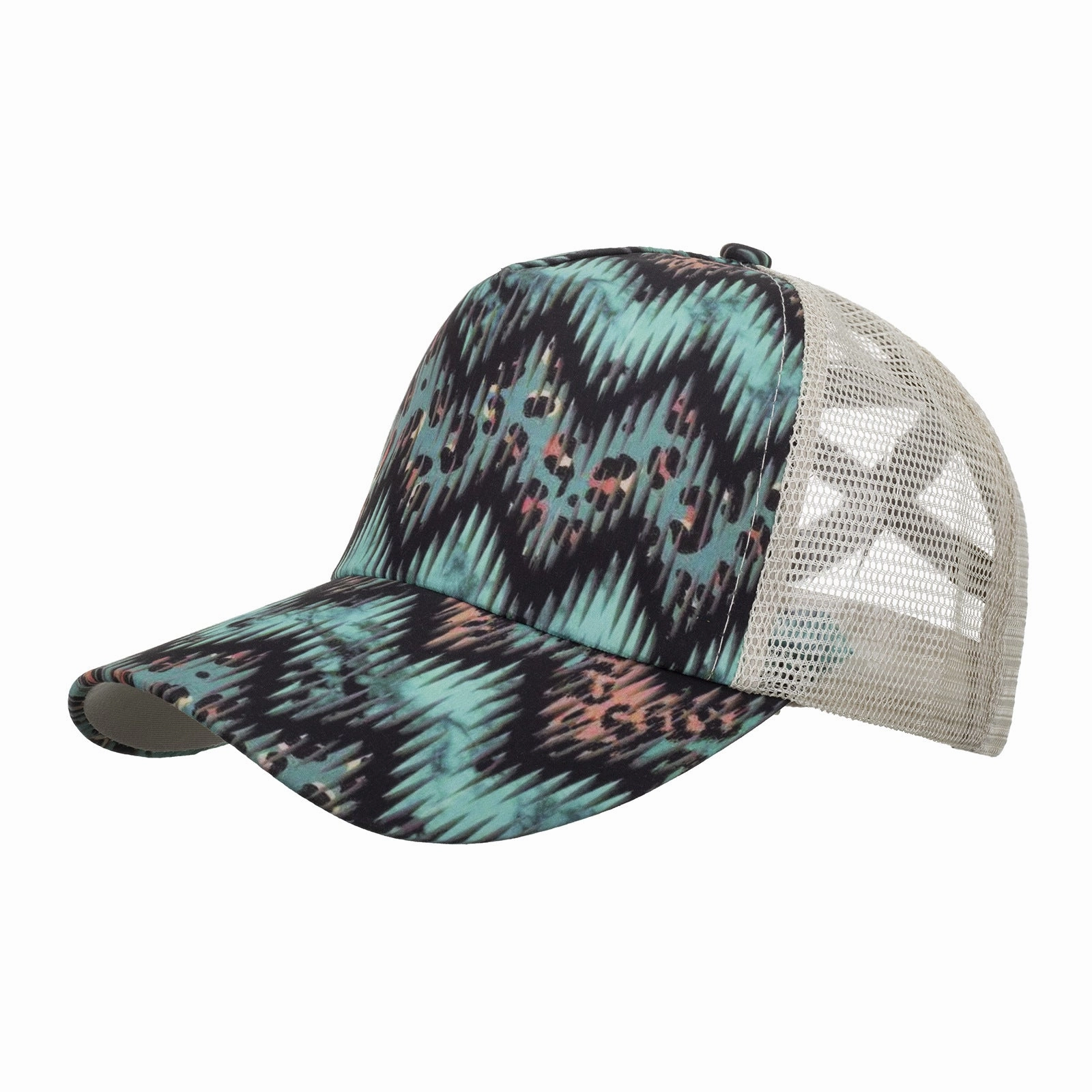 Wholesale Wave stripe cross mesh baseball cap