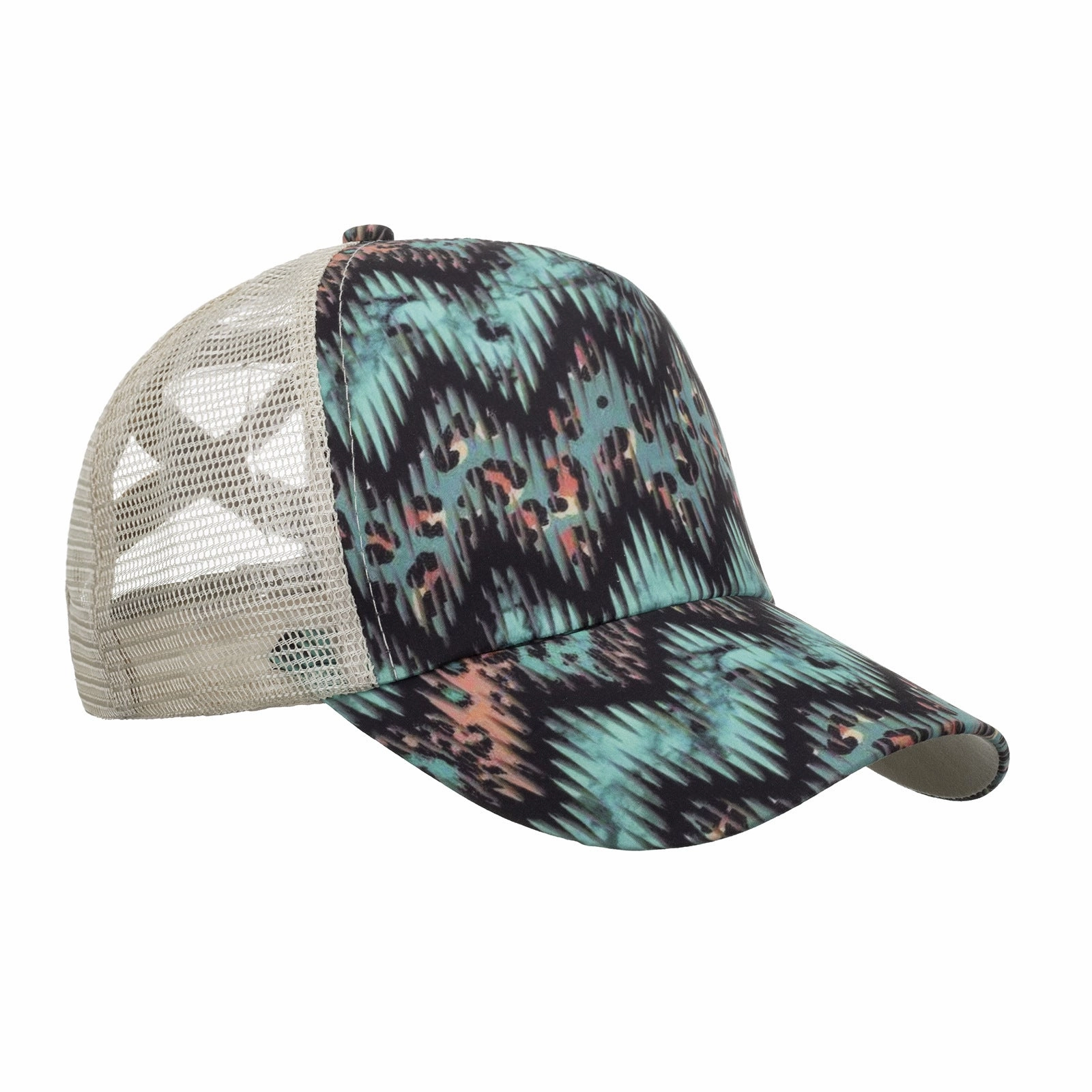 Wholesale Wave stripe cross mesh baseball cap