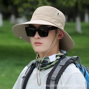 Wholesale Western Denim Summer Outdoor Anti-UV Fisherman Hat