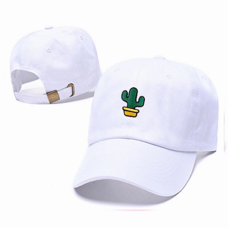 Wholesale Western Style Cute Plant Embroidery Curved Brim Baseball Cap