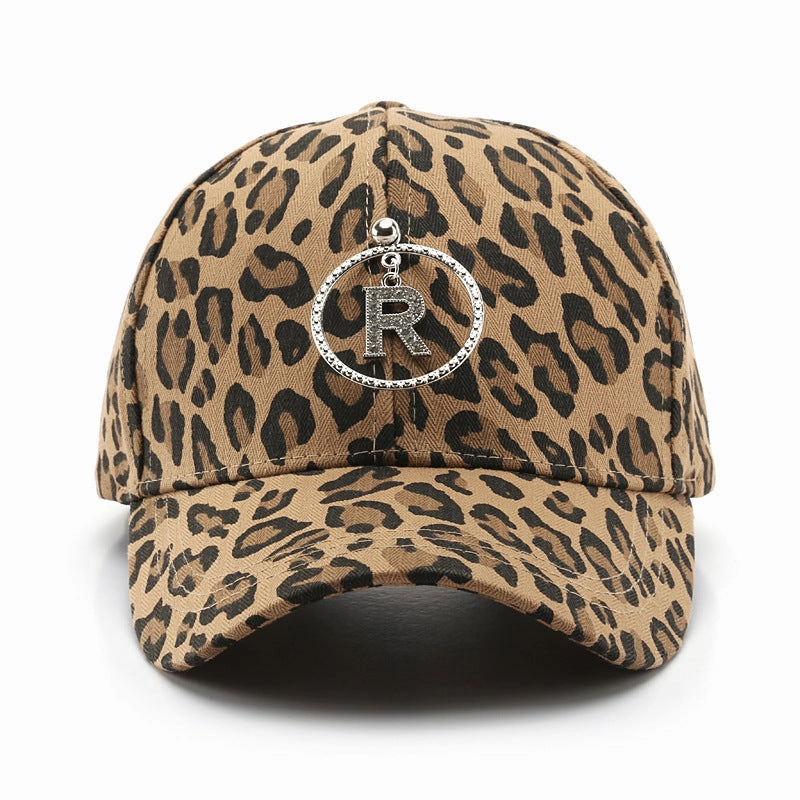 Wholesale Western Style Fashion Leopard Print Curved Brim Baseball Cap