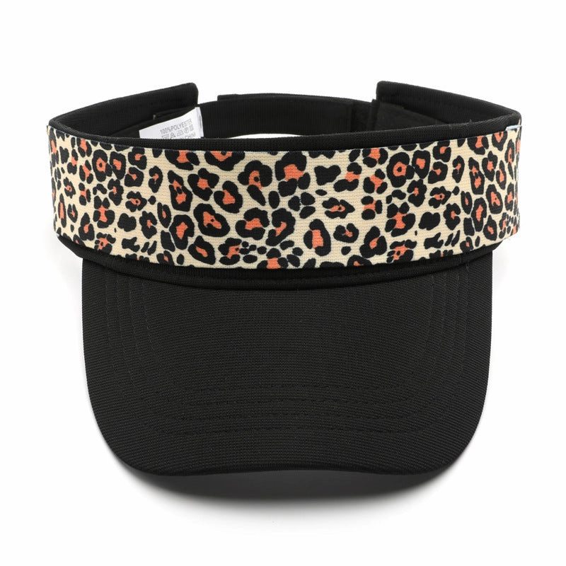 Wholesale Western Style Leopard Visor Baseball Cap