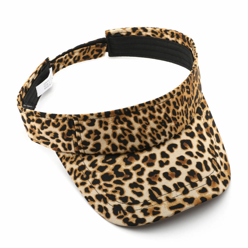 Wholesale Western Style Vintage Leopard Visor Baseball Cap