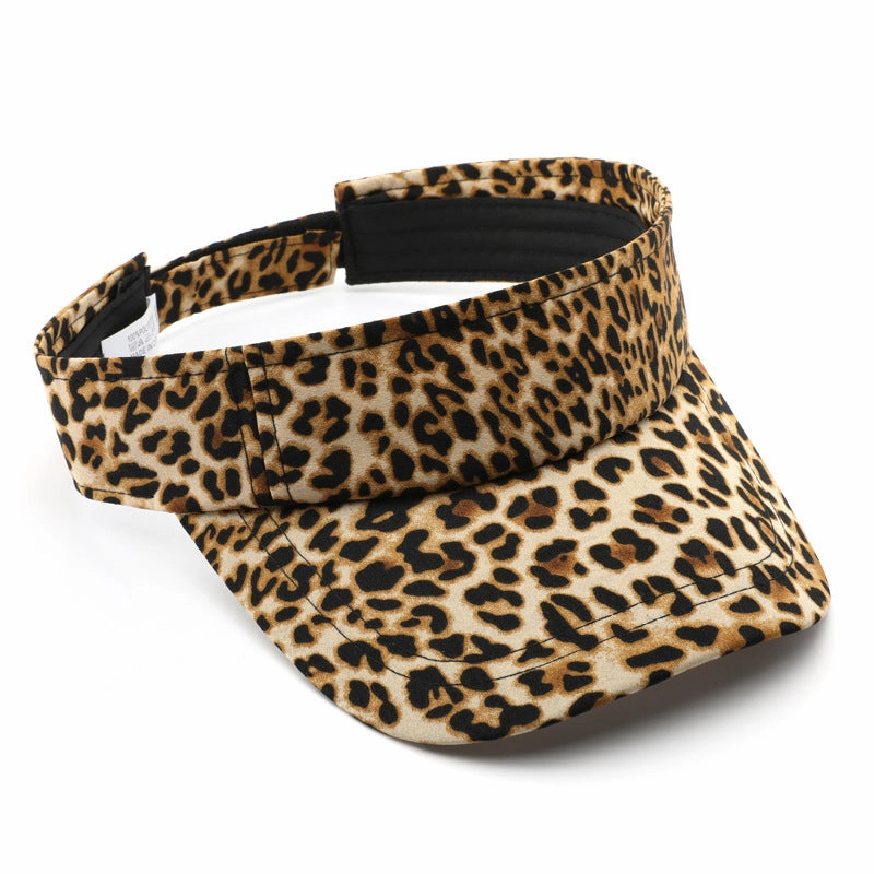 Wholesale Western Style Vintage Leopard Visor Baseball Cap