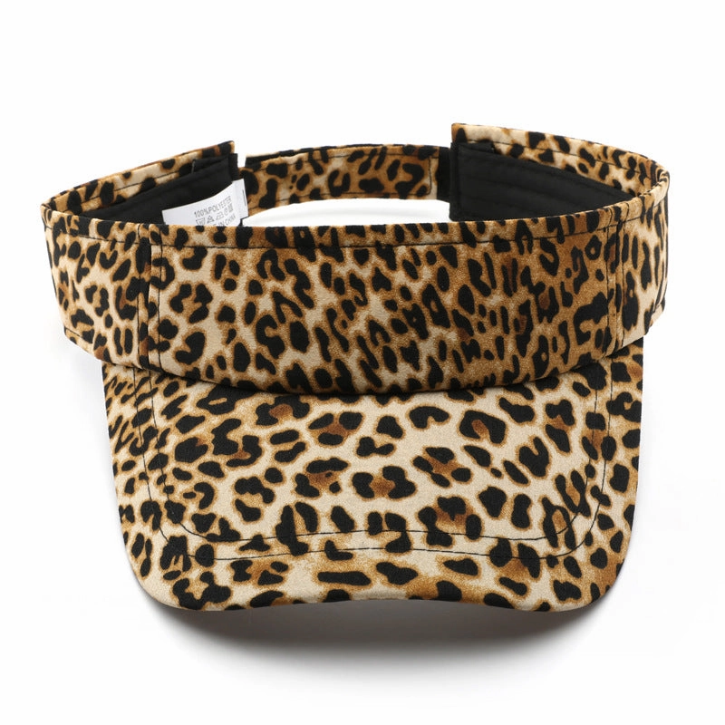 Wholesale Western Style Vintage Leopard Visor Baseball Cap