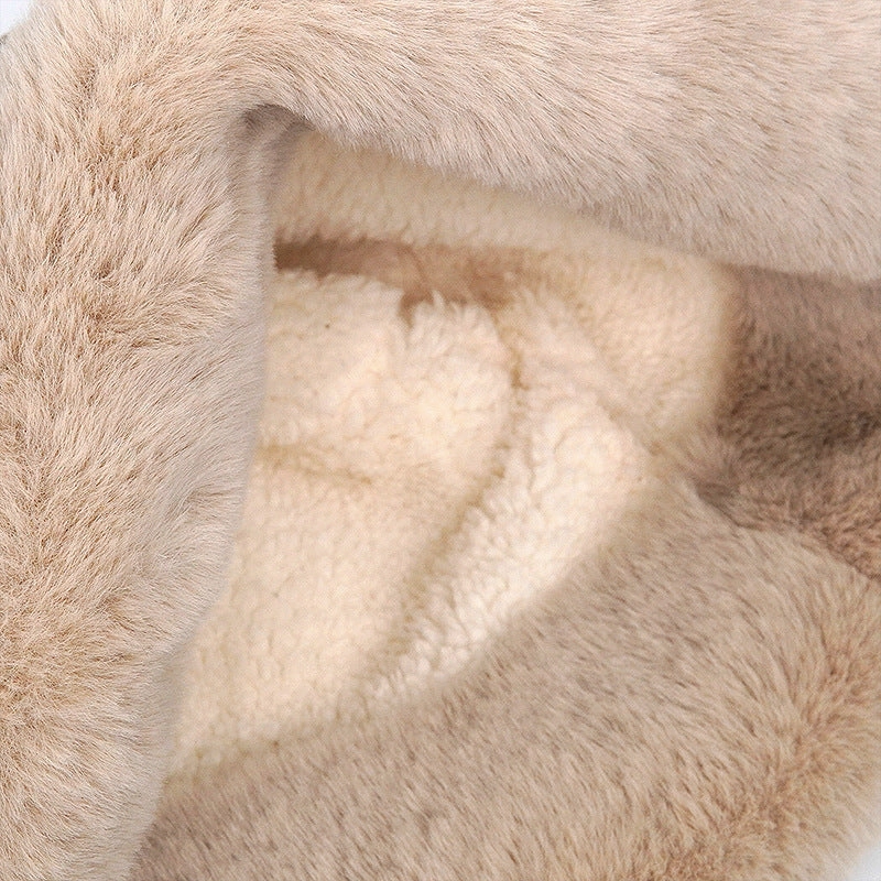 Wholesale Winter Thick Plush Hat Solid Color Simple Fisherman Hat