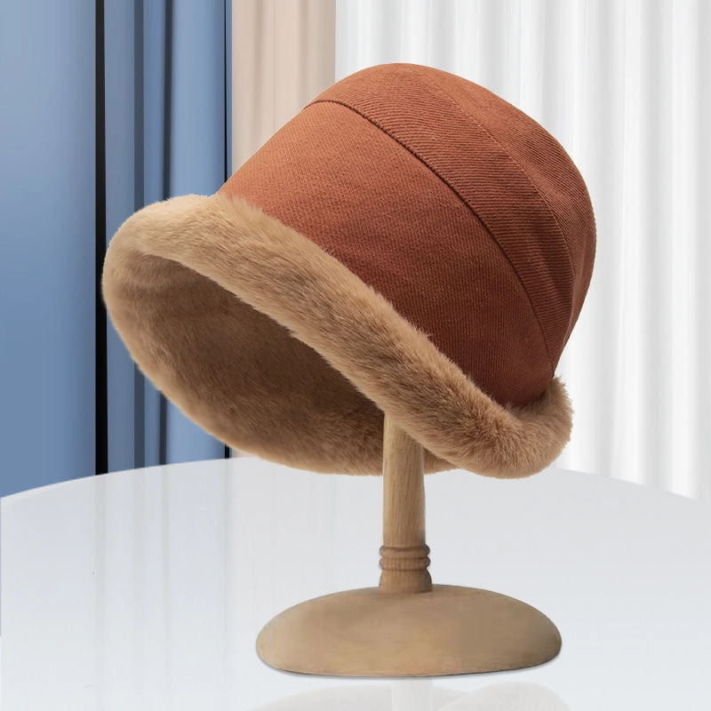 Wholesale Winter Thickened Warm Plush Fisherman Hat