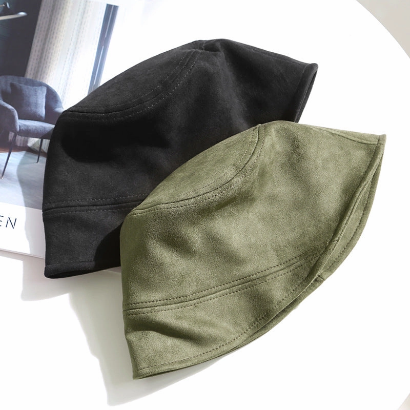 Wholesale Woolen Solid Color Bucket Hat