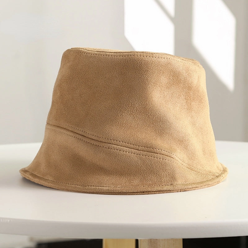Wholesale Woolen Solid Color Bucket Hat
