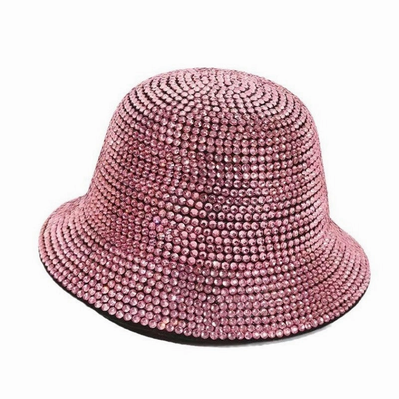 Wholesale Woolen Sparkling Diamond Performance Fisherman Hats