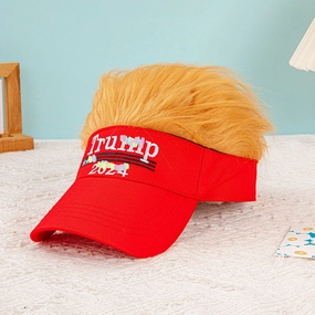 Wholesale Yellow hair wig hat baseball cap funny hip hop hat