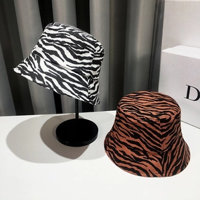 Wholesale Zebra Cotton Fisherman Hat