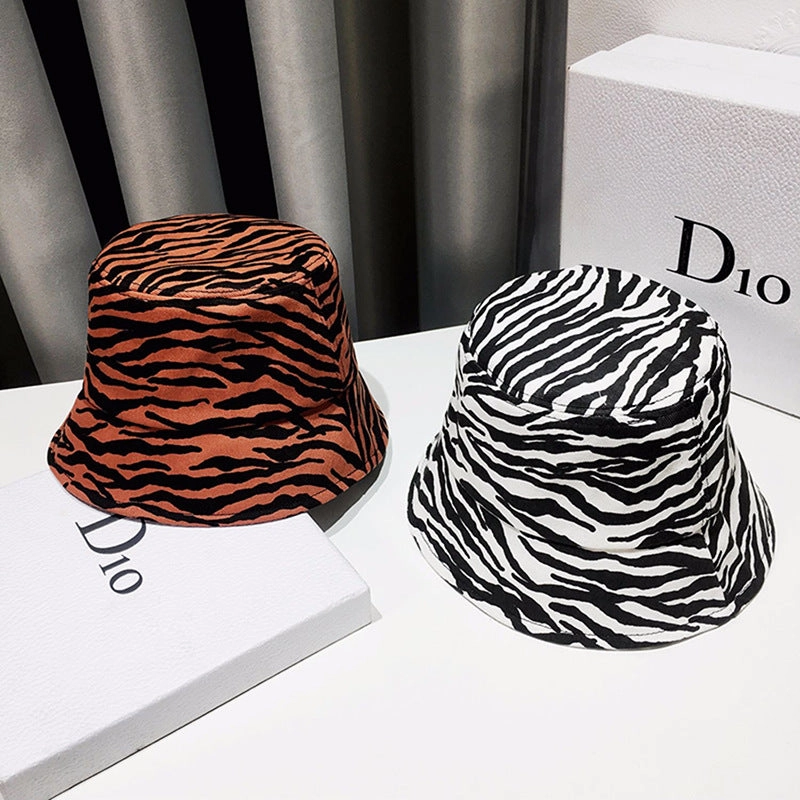 Wholesale Zebra Cotton Fisherman Hat