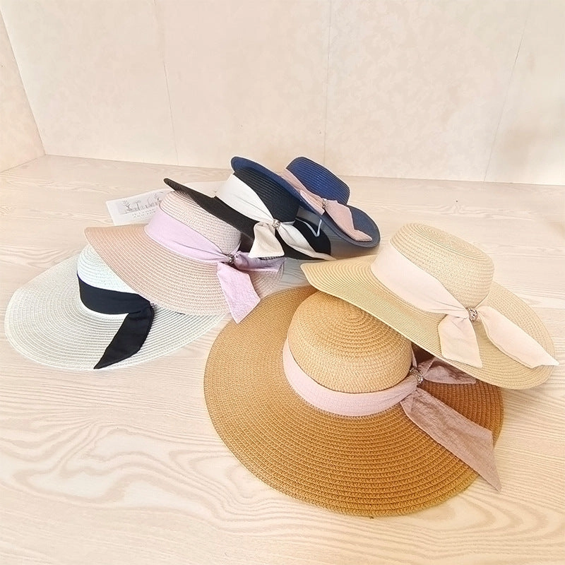 Wide Brim Straw Summer Korean Trendy Foldable Beach Sun UV Women Hat