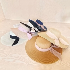 Wide Brim Straw Summer Korean Trendy Foldable Beach Sun UV Women Hat
