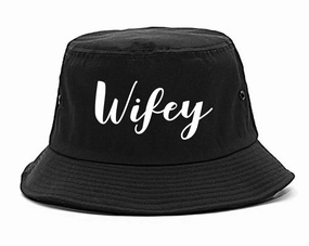 Wifey Script Mens Bucket Hat