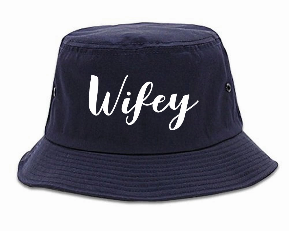 Wifey Script Mens Bucket Hat
