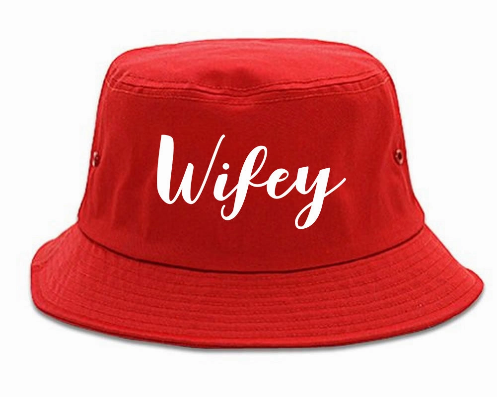 Wifey Script Mens Bucket Hat
