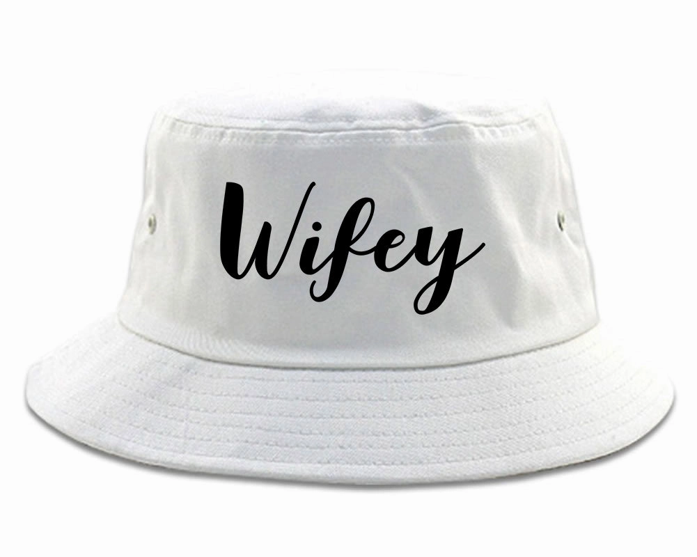 Wifey Script Mens Bucket Hat