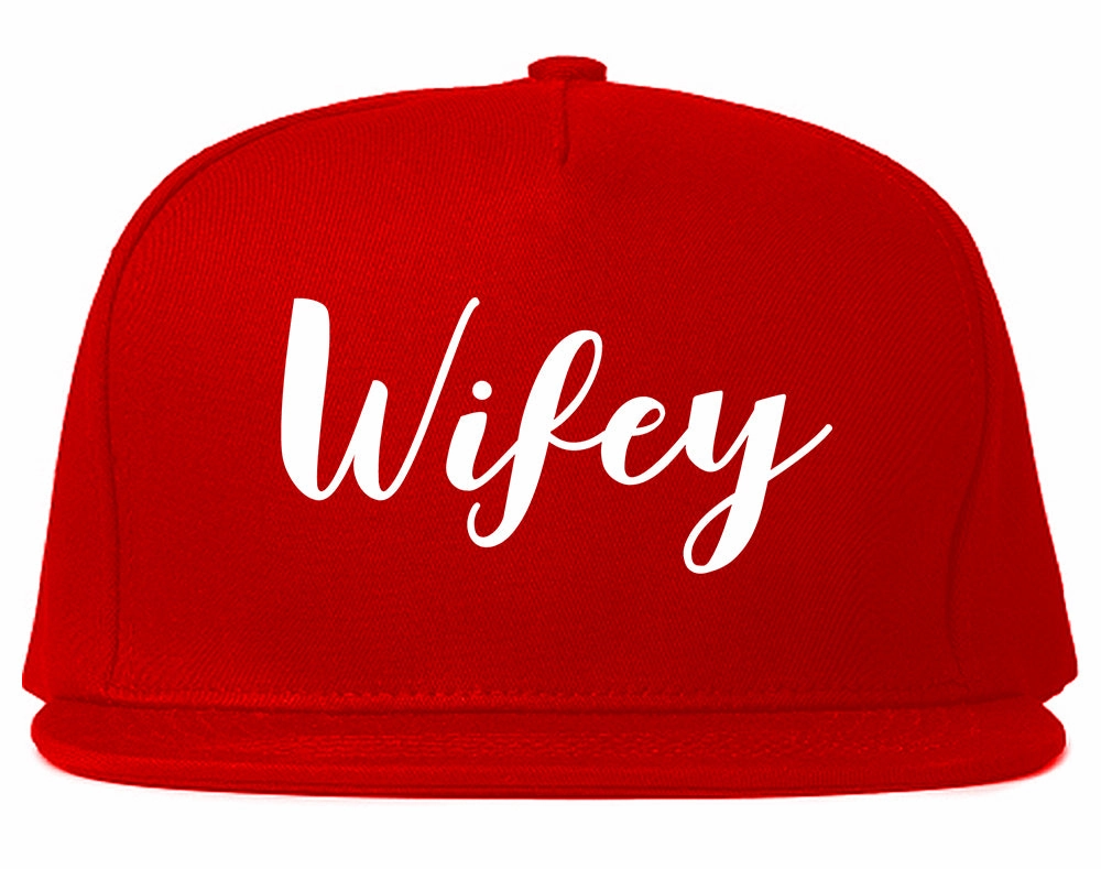 Wifey Script Mens Snapback Hat