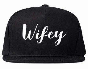 Wifey Script Mens Snapback Hat