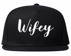 Wifey Script Mens Snapback Hat