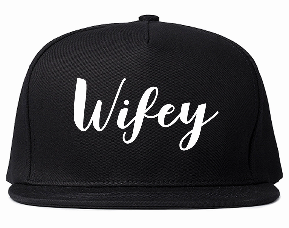 Wifey Script Mens Snapback Hat