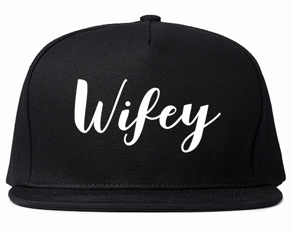Wifey Script Mens Snapback Hat