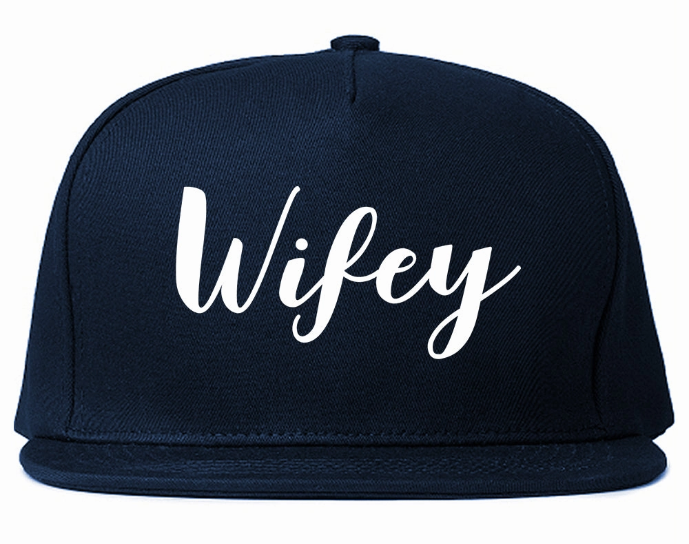 Wifey Script Mens Snapback Hat