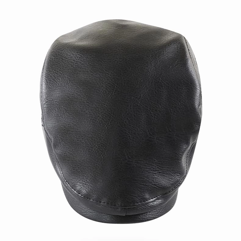 William Leather Duckbill Flat Cap